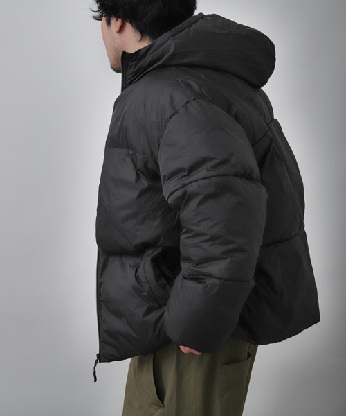 ZIP FIVE（ジップファイブ）の「【ZIP FIVE】 防水 防風 中綿 ファイバーダウン ジャケット / アウター/ フーディー（ダウンジャケット/コート・レディース・カーキ/ブラック/クリーム/ホワイト・X-LARGE/SMALL/LARGE/MEDIUM）」の5枚目の写真