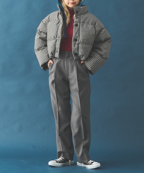 MERLOT（メルロー）の「チェックダウンジャケット（ダウンジャケット/コート・レディース・イエロー/ブラック・FREE）」の5枚目の写真