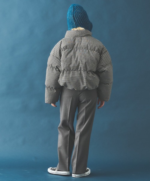 MERLOT（メルロー）の「チェックダウンジャケット（ダウンジャケット/コート・レディース・イエロー/ブラック・FREE）」の7枚目の写真