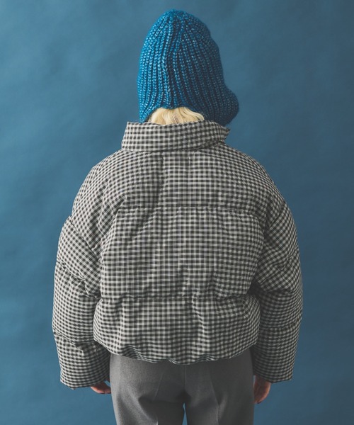 MERLOT（メルロー）の「チェックダウンジャケット（ダウンジャケット/コート・レディース・イエロー/ブラック・FREE）」の11枚目の写真