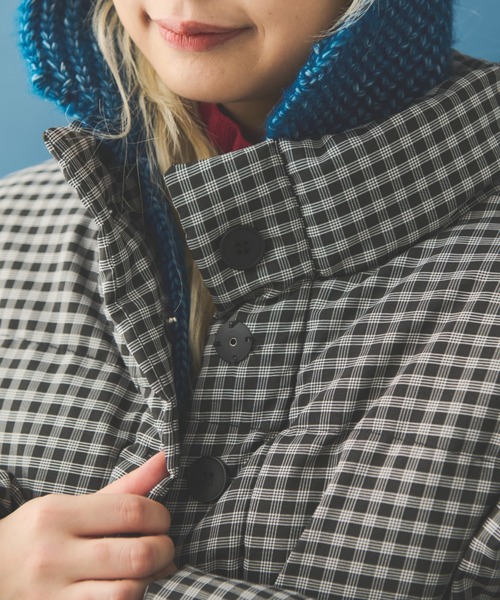 MERLOT（メルロー）の「チェックダウンジャケット（ダウンジャケット/コート・レディース・イエロー/ブラック・FREE）」の14枚目の写真