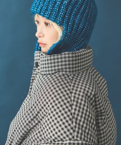 MERLOT（メルロー）の「チェックダウンジャケット（ダウンジャケット/コート・レディース・イエロー/ブラック・FREE）」の13枚目の写真