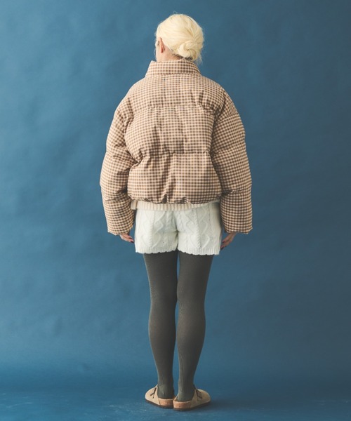 MERLOT（メルロー）の「チェックダウンジャケット（ダウンジャケット/コート・レディース・イエロー/ブラック・FREE）」の22枚目の写真