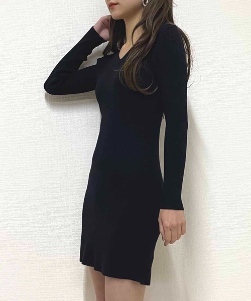 maje ワンピース 38　アイボリー Vネック ミニワンピース maje ワンピース 38 アイボリー Vネック ミニワンピース