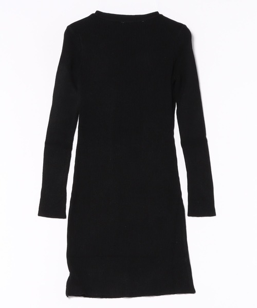 セール】Vネック タイトニットミニワンピース（ワンピース）｜NANEA
