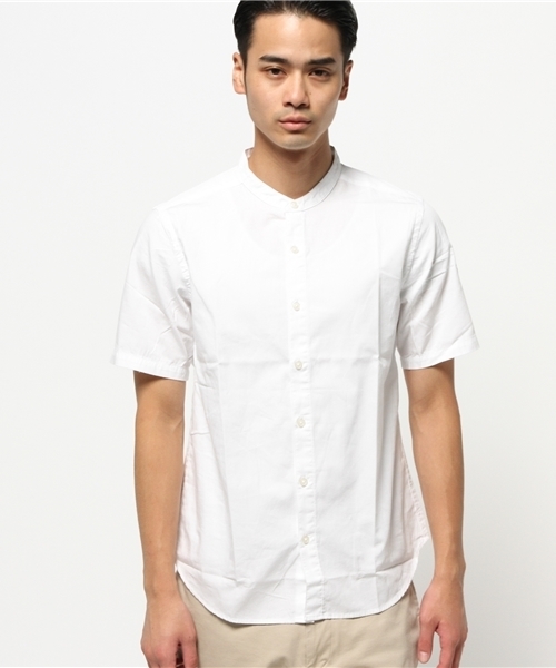 WEGO（ウィゴー）の「WEGO/バンドカラーシャツ（シャツ/ブラウス・メンズ・ネイビー/ブルー系その他/ホワイト系その他/ホワイト・LARGE/MEDIUM）」の11枚目の写真