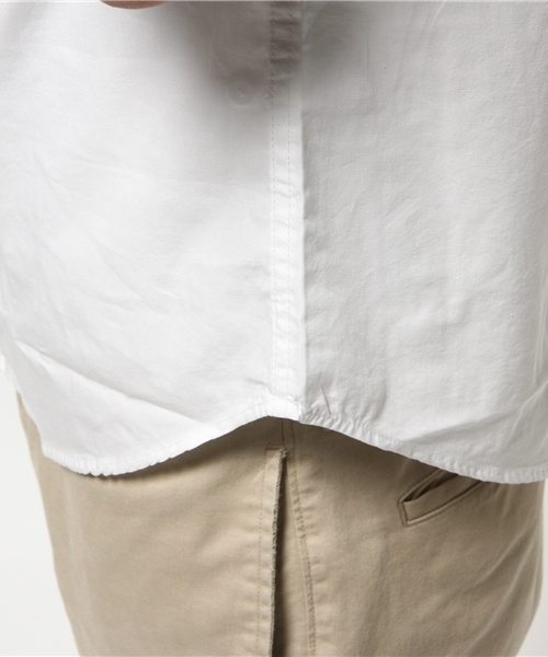 WEGO（ウィゴー）の「WEGO/バンドカラーシャツ（シャツ/ブラウス・メンズ・ネイビー/ブルー系その他/ホワイト系その他/ホワイト・LARGE/MEDIUM）」の6枚目の写真