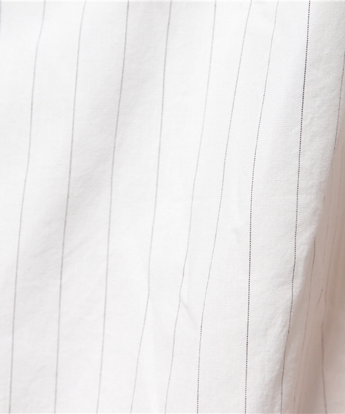 WEGO（ウィゴー）の「WEGO/バンドカラーシャツ（シャツ/ブラウス・メンズ・ネイビー/ブルー系その他/ホワイト系その他/ホワイト・LARGE/MEDIUM）」の9枚目の写真