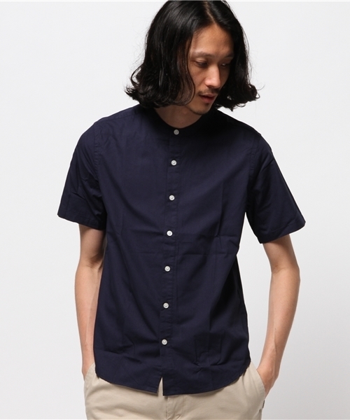 WEGO（ウィゴー）の「WEGO/バンドカラーシャツ（シャツ/ブラウス・メンズ・ネイビー/ブルー系その他/ホワイト系その他/ホワイト・LARGE/MEDIUM）」の17枚目の写真