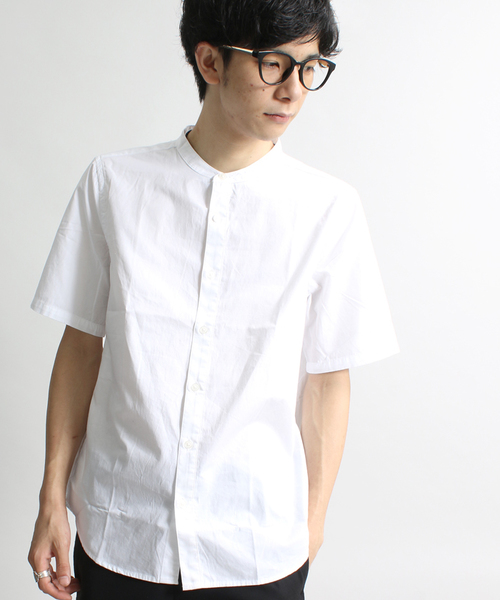 WEGO（ウィゴー）の「WEGO/バンドカラーシャツ（シャツ/ブラウス・メンズ・ネイビー/ブルー系その他/ホワイト系その他/ホワイト・LARGE/MEDIUM）」の19枚目の写真