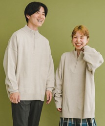 ITEMS URBANRESEARCH | 『洗濯可』『ユニセックス』ハーフジップルーズニット(ニット/セーター)