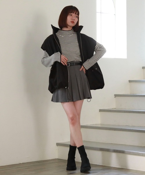 archives(アルシーヴ)の「厚底ニットブーツ(ブーツ・レディース・ブラック/アイボリー・MEDIUM/LARGE)」の17枚目の写真