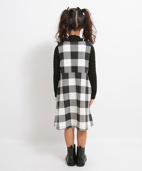 BRANSHES(ブランシェス)の「ポンチジャンパースカート(スカート・キッズ・ブラック/レッド/カラフル・90/110/130/120/100/150/140)」の5枚目の写真