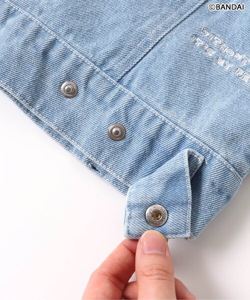 algy（アルジー）の「【たまごっち】DENIMジャケット（デニムジャケット・キッズ・サックスブルー/ブラック・130/90/140/160/120/150/110/100）」の16枚目の写真