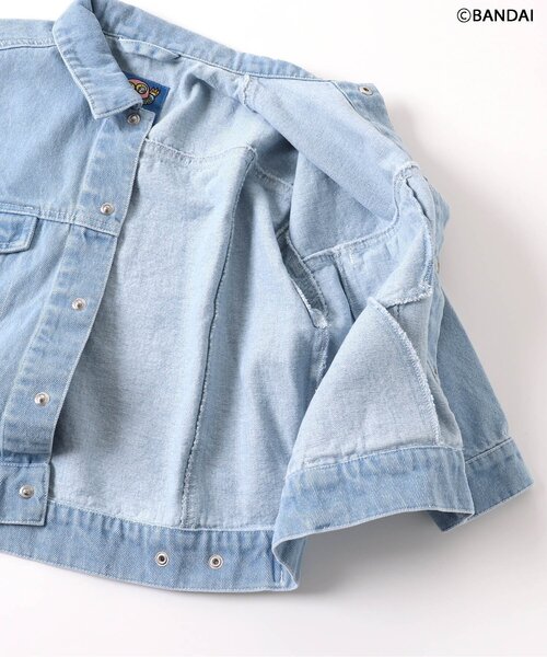 algy（アルジー）の「【たまごっち】DENIMジャケット（デニムジャケット・キッズ・サックスブルー/ブラック・130/90/140/160/120/150/110/100）」の17枚目の写真