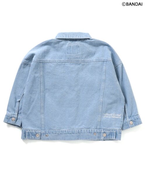 algy（アルジー）の「【たまごっち】DENIMジャケット（デニムジャケット・キッズ・サックスブルー/ブラック・130/90/140/160/120/150/110/100）」の5枚目の写真