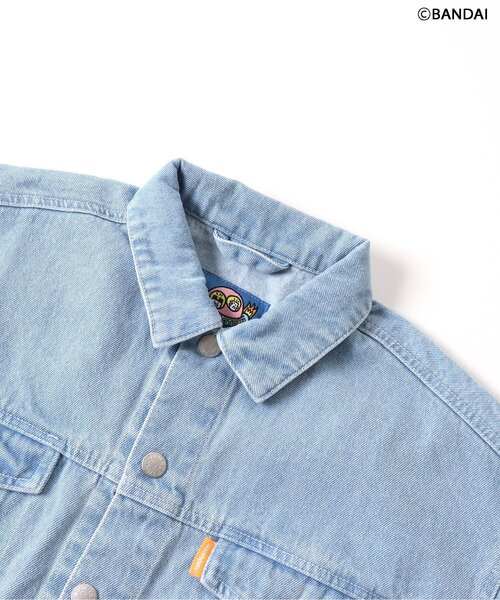 algy（アルジー）の「【たまごっち】DENIMジャケット（デニムジャケット・キッズ・サックスブルー/ブラック・130/90/140/160/120/150/110/100）」の6枚目の写真