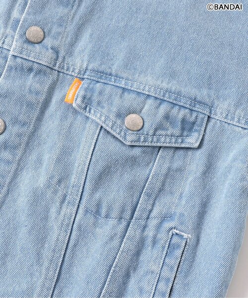 algy（アルジー）の「【たまごっち】DENIMジャケット（デニムジャケット・キッズ・サックスブルー/ブラック・130/90/140/160/120/150/110/100）」の8枚目の写真