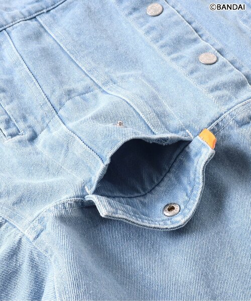 algy（アルジー）の「【たまごっち】DENIMジャケット（デニムジャケット・キッズ・サックスブルー/ブラック・130/90/140/160/120/150/110/100）」の9枚目の写真