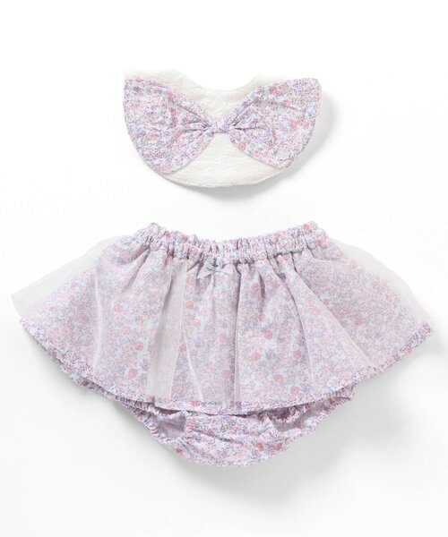 GIRLSベビーギフトセット（スタイ・ブルマ）（スタイ/よだれかけ