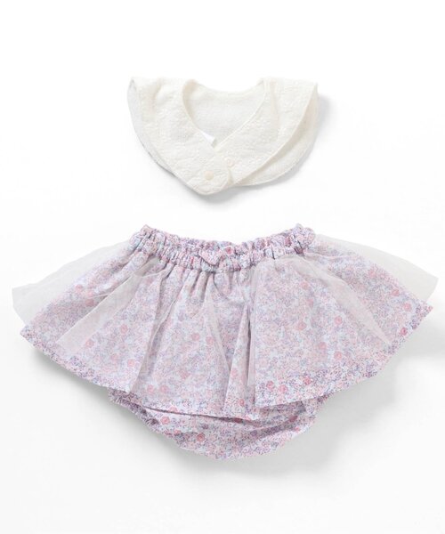 GIRLSベビーギフトセット（スタイ・ブルマ）（スタイ/よだれかけ