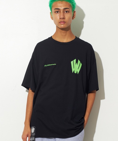 VIRGOwearworks（ヴァルゴウェアワークス）の「Parallel S/S（Tシャツ/カットソー・メンズ・ブラック×グリーン/ブラック×ホワイト/ホワイト×ブラック・MEDIUM/LARGE/XX-LARGE/X-LARGE）」の3枚目の写真