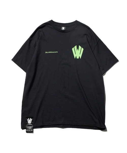 VIRGOwearworks（ヴァルゴウェアワークス）の「Parallel S/S（Tシャツ/カットソー・メンズ・ブラック×グリーン/ブラック×ホワイト/ホワイト×ブラック・MEDIUM/LARGE/XX-LARGE/X-LARGE）」の5枚目の写真