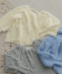 Petitle | [ 低身長向けサイズ ] バックシャンシャギーボリュームニット(ニット/セーター)