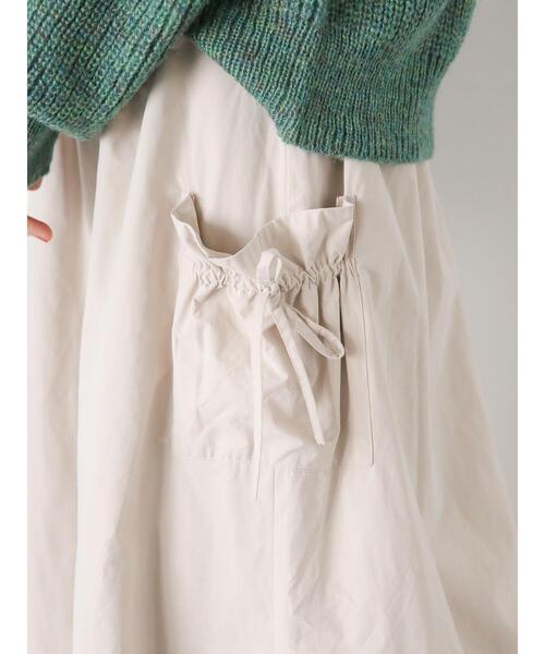 ehka sopo（エヘカソポ）の「リボンギャザースカート（スカート・レディース・ベージュ/ブラック/ミント・F）」の8枚目の写真