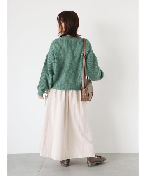 ehka sopo（エヘカソポ）の「リボンギャザースカート（スカート・レディース・ベージュ/ブラック/ミント・F）」の19枚目の写真