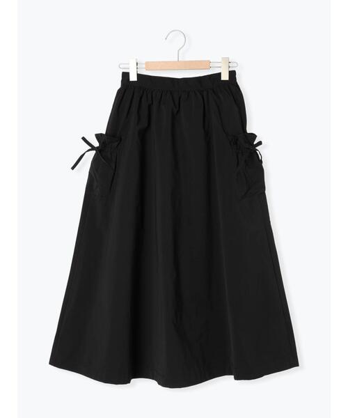 ehka sopo（エヘカソポ）の「リボンギャザースカート（スカート・レディース・ベージュ/ブラック/ミント・F）」の22枚目の写真