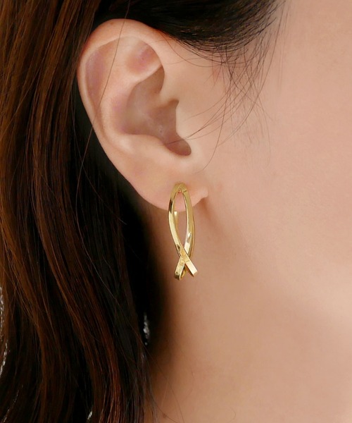 本日限定価格　美品★K10 Kengo Kuma + MA.YU ピアス Kengo Kuma + MA,YU イヤリング K10イエローゴールド Pasta