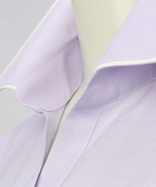 TOKYO SHIRTS(トウキョウシャツ)の「形態安定ノーアイロン スキッパー 長袖ビジネスワイシャツ(ビジネスシャツ・レディース・パープル・S/M/XL/L/LL)」の3枚目の写真