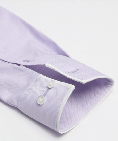 TOKYO SHIRTS(トウキョウシャツ)の「形態安定ノーアイロン スキッパー 長袖ビジネスワイシャツ(ビジネスシャツ・レディース・パープル・S/M/XL/L/LL)」の4枚目の写真
