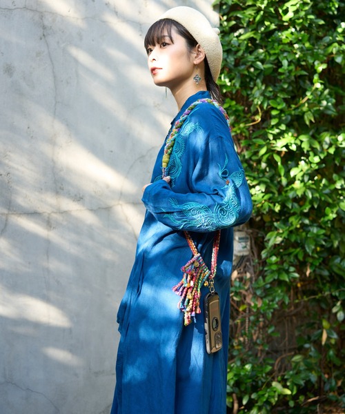 チャイハネ（チャイハネ）の「【チャイハネ】トルランプピアス（ピアス（両耳用）・レディース・ブルー/オレンジ/パープル/グリーン/ホワイト・FREE）」の7枚目の写真