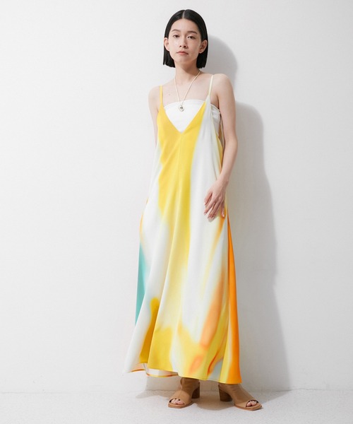アダムエロペ　サステナブル】バックストラップキャミワンピース ADAM ET ROPE'（アダムエロペ）の「【サステナブル】バック