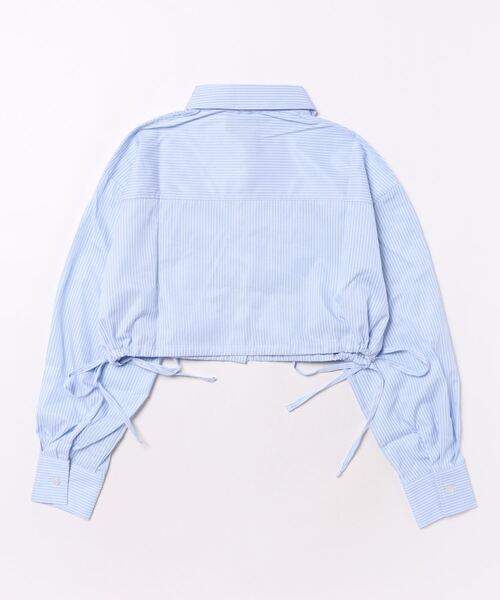 repipi armario（レピピ アルマリオ）の「ドロストショートシャツ（シャツ/ブラウス・キッズ・ホワイト/ブルー系その他/ブルー系その他2・SMALL/LARGE/MEDIUM）」の13枚目の写真