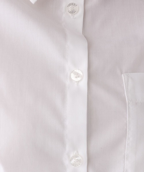 repipi armario（レピピ アルマリオ）の「ドロストショートシャツ（シャツ/ブラウス・キッズ・ホワイト/ブルー系その他/ブルー系その他2・SMALL/LARGE/MEDIUM）」の9枚目の写真