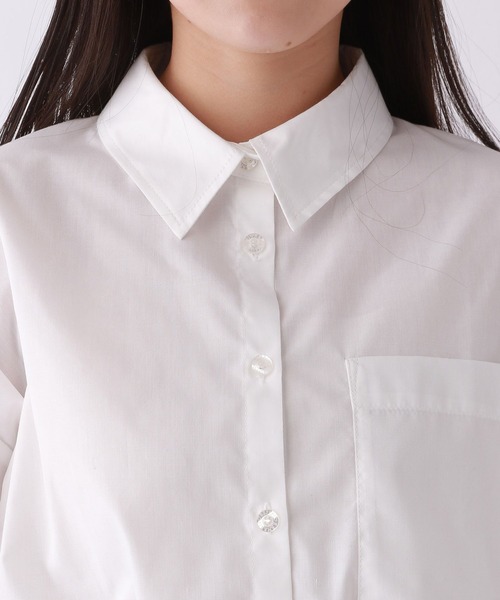 repipi armario（レピピ アルマリオ）の「ドロストショートシャツ（シャツ/ブラウス・キッズ・ホワイト/ブルー系その他/ブルー系その他2・SMALL/LARGE/MEDIUM）」の15枚目の写真