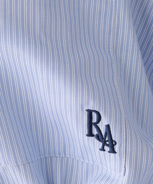 repipi armario（レピピ アルマリオ）の「ドロストショートシャツ（シャツ/ブラウス・キッズ・ホワイト/ブルー系その他/ブルー系その他2・SMALL/LARGE/MEDIUM）」の11枚目の写真