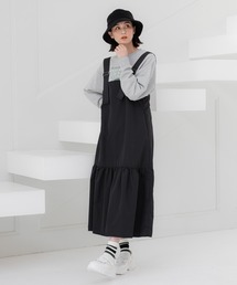 LAKOLE | サス付タフタティアードワンピース / 997312(ワンピース)