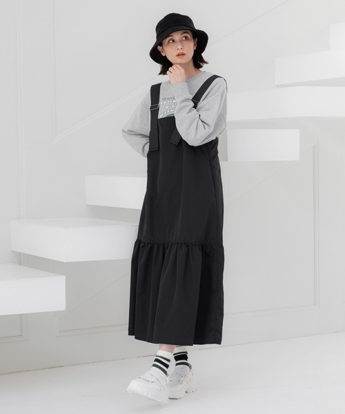 LAKOLE（ラコレ）の「サス付タフタティアードワンピース / 997312（ワンピース・レディース・ブラック/オリーブ/チャコールグレー・SMALL/MEDIUM）」の2枚目の写真