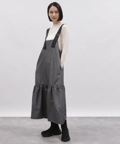 LAKOLE（ラコレ）の「サス付タフタティアードワンピース / 997312（ワンピース・レディース・ブラック/オリーブ/チャコールグレー・SMALL/MEDIUM）」の13枚目の写真