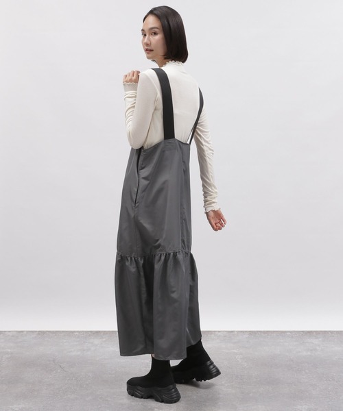 LAKOLE（ラコレ）の「サス付タフタティアードワンピース / 997312（ワンピース・レディース・ブラック/オリーブ/チャコールグレー・SMALL/MEDIUM）」の14枚目の写真