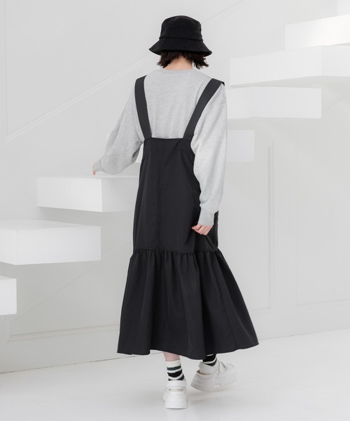 LAKOLE（ラコレ）の「サス付タフタティアードワンピース / 997312（ワンピース・レディース・ブラック/オリーブ/チャコールグレー・SMALL/MEDIUM）」の6枚目の写真