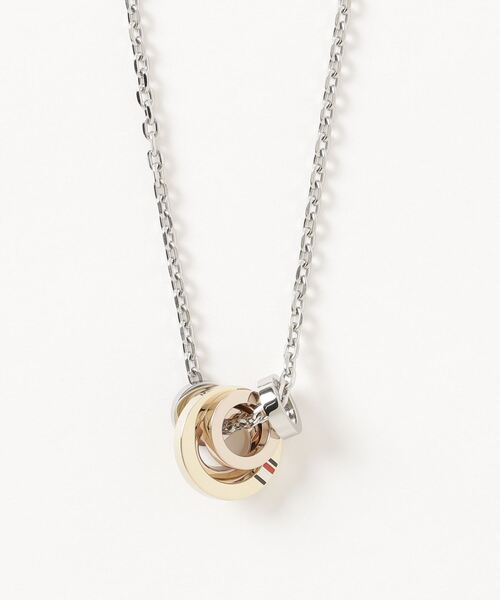 TOMMY HILFIGER(トミーヒルフィガー)の「【TOMMY HILFIGER】TRI METAL CIRCLE NECKLACE(ネックレス・レディース・シルバー・FREE)」の3枚目の写真