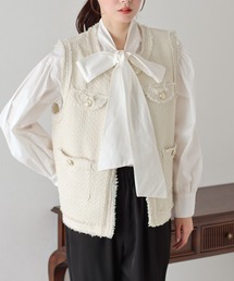 BLUEEAST | ツイードフリンジベスト(ベスト)