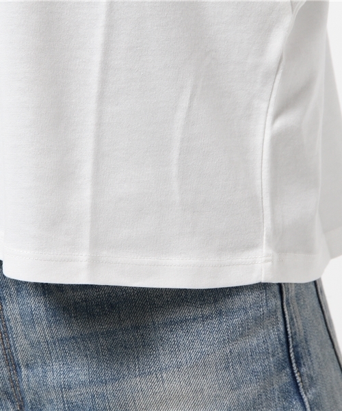 AZUL by moussy(アズールバイマウジー)の「綿モダールSUN天竺キモノスリーブPO(Tシャツ/カットソー・レディース・オフホワイト/ライトベージュ/ブラック/ネイビー・MEDIUM/LARGE/SMALL)」の7枚目の写真