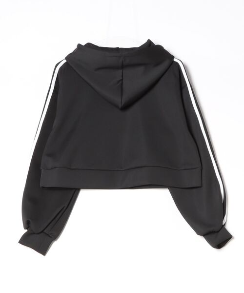 CECIL McBEE（セシルマクビー）の「CECIL McBEE（セシルマクビー）ワンポイントロゴ サイドライン スウェットパーカー レディース/プルオーバートップス/フーディー（パーカー・レディース・オフホワイト/ブラック・M/L）」の3枚目の写真
