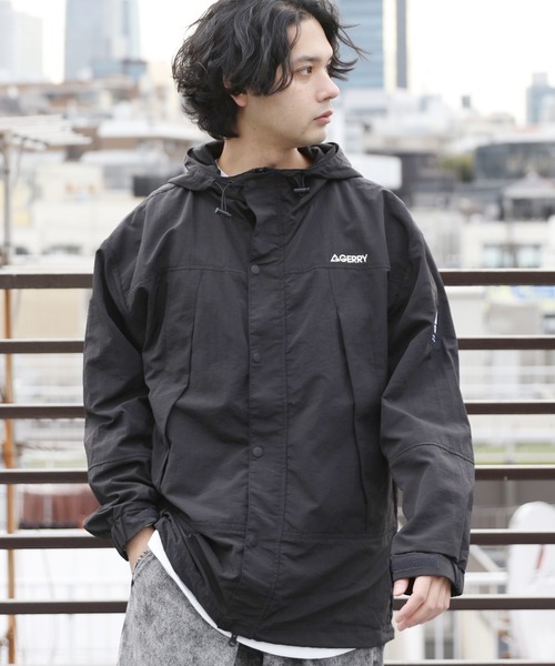 マウンテンパーカー ウインドブレーカー GERRY ロゴ刺繍マウンテンパーカー メンズ レディース 期間限定セールナイロンジャケット マウンテンパーカー GERRY